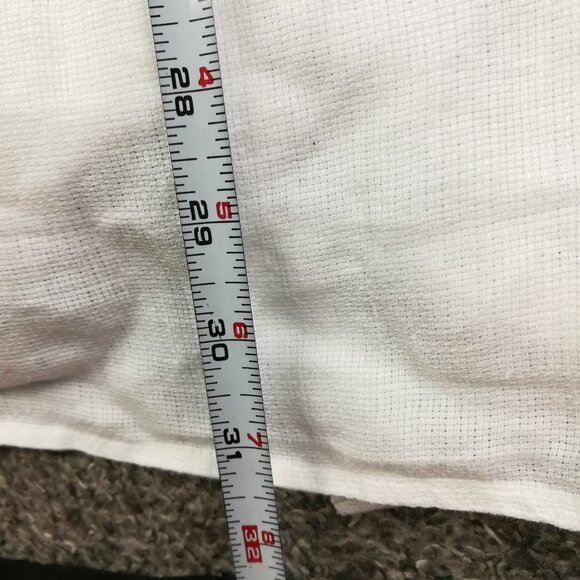 Faherty Shirt Palma Linen Basketweave S/S Button Down White Mens 2XL Relaxed Fit - Picture 12 of 14